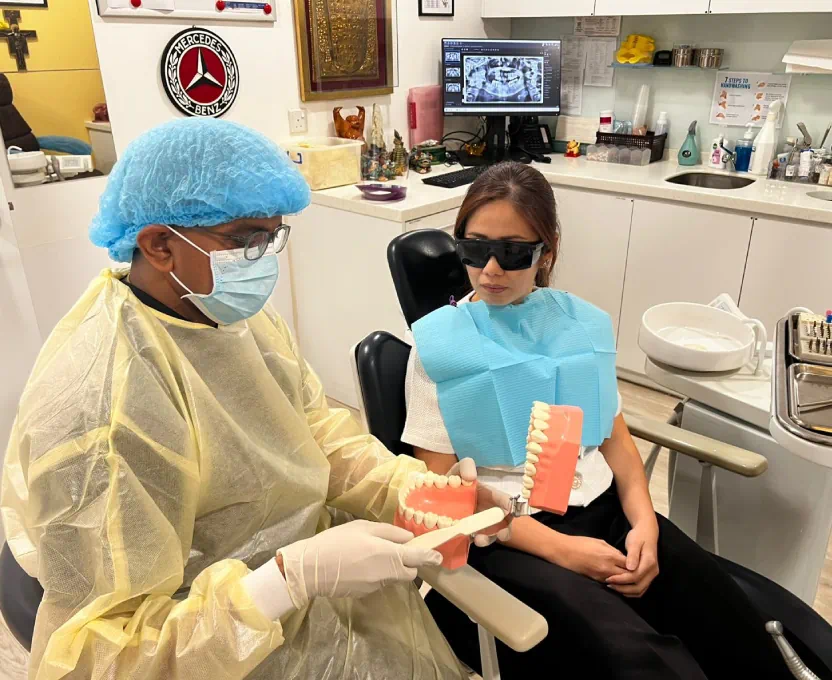 Dr Jeevan's dental treatment room