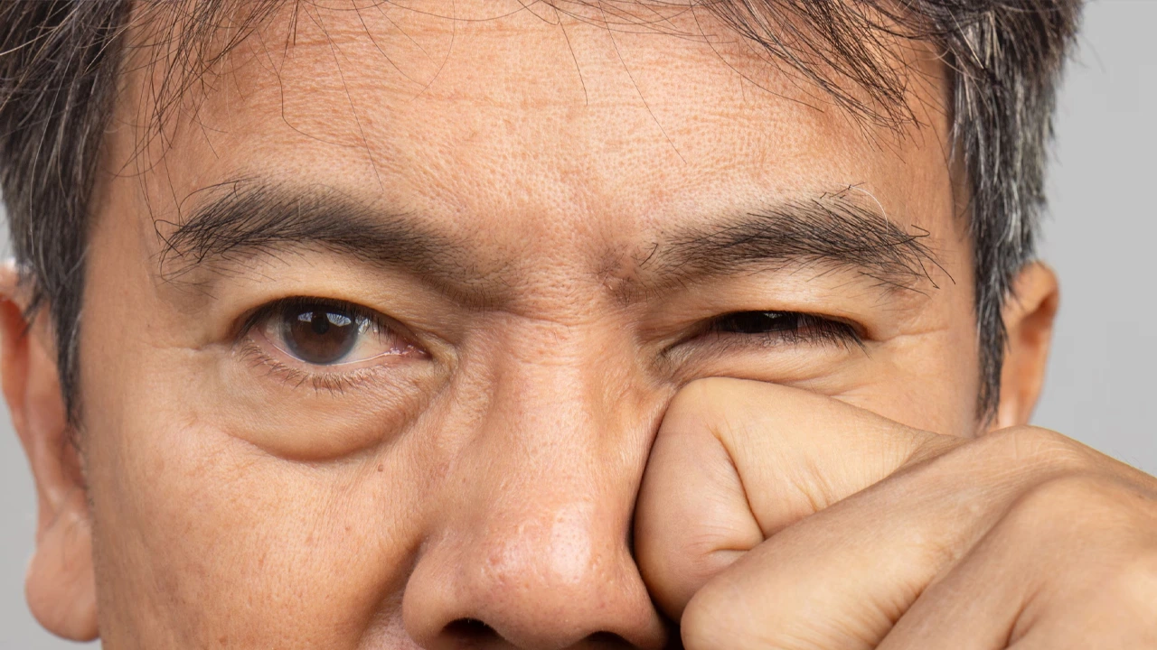 eye twitching close-up icon