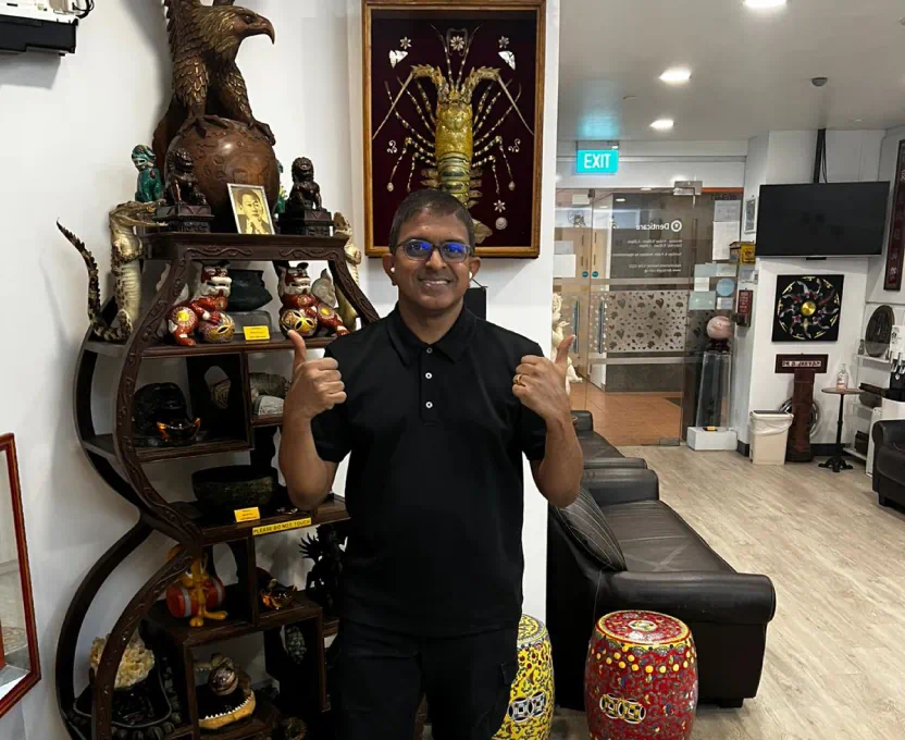 Patient care at Dr. Jeevan Apok’s dental clinic
