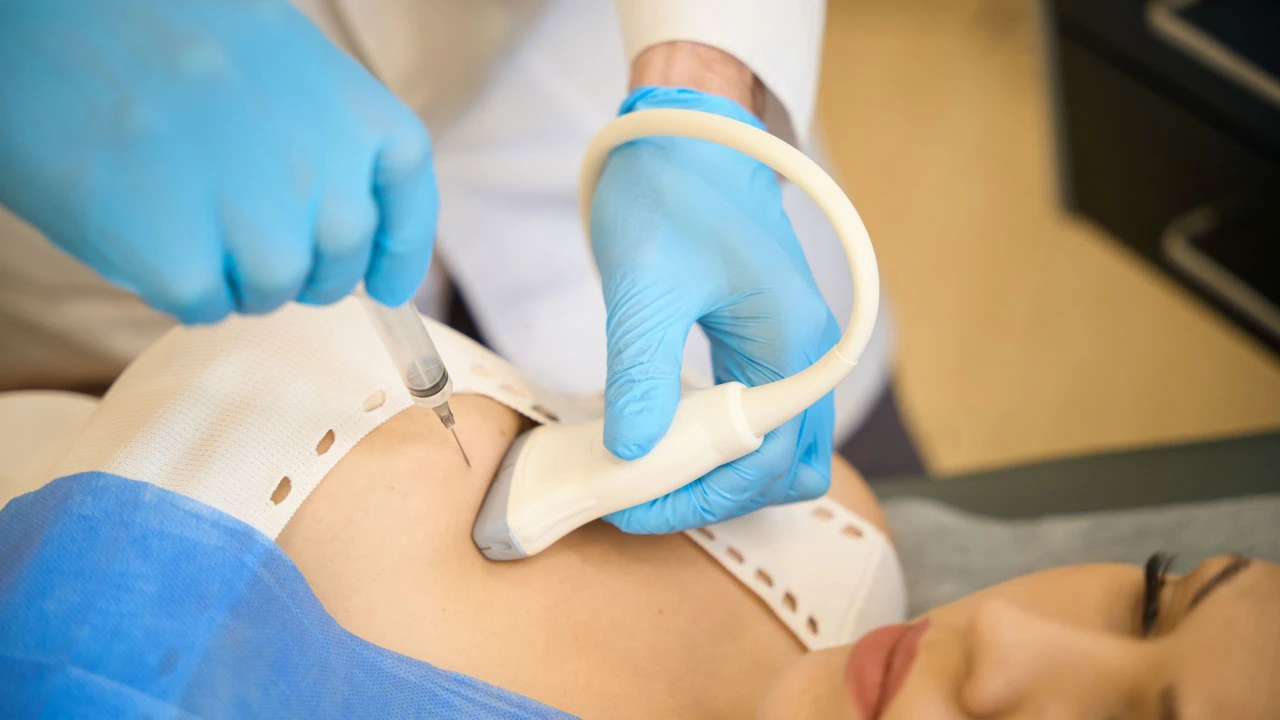 breast biopsy medical procedure icon