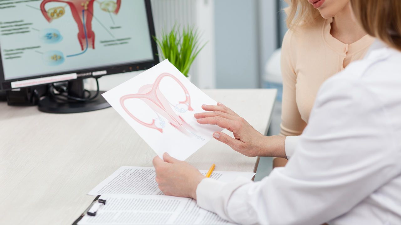 Female Reproductive System With Diagnostic Tests Highlighted