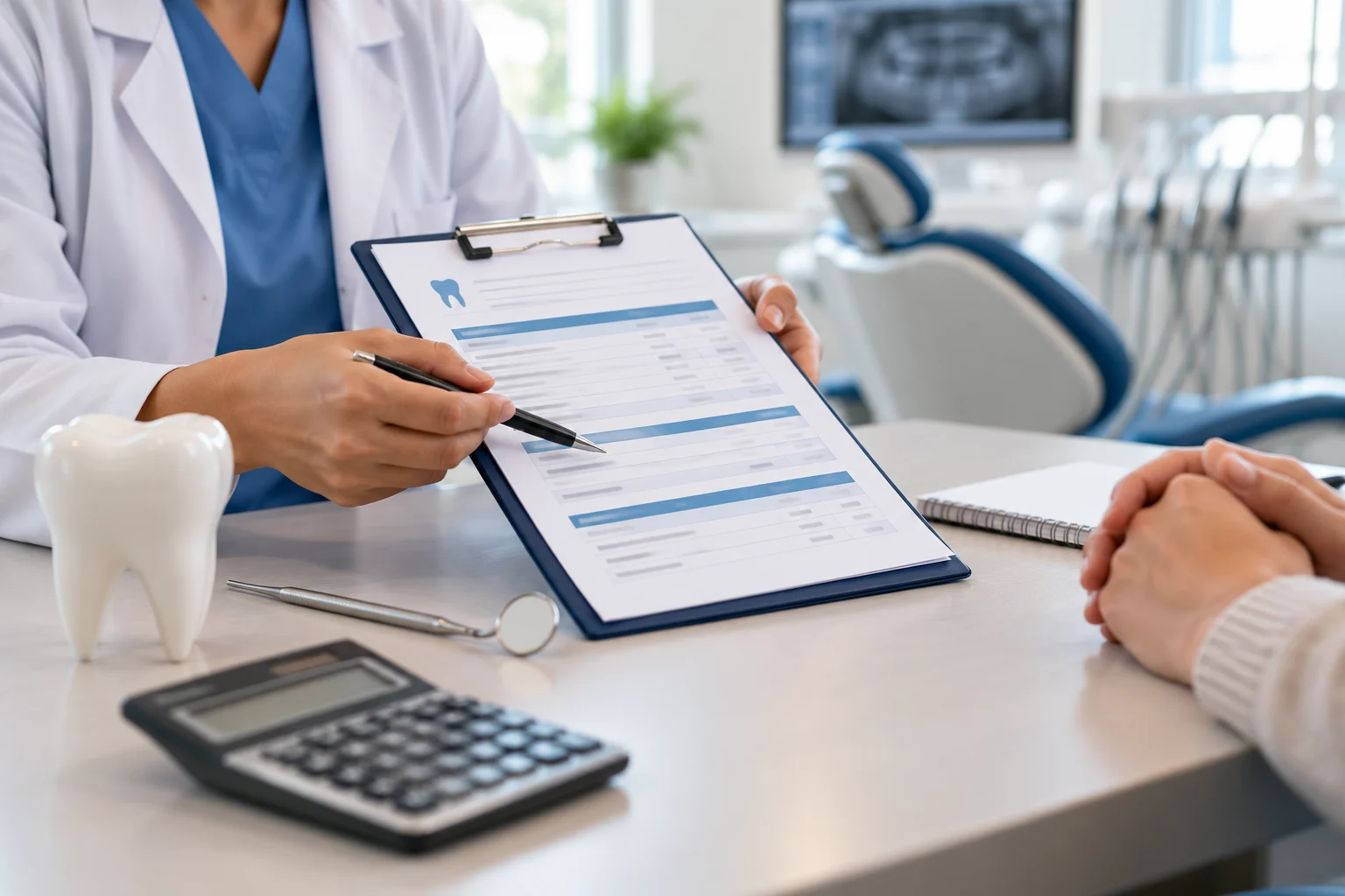 PPO Dental Insurance explained to a patient