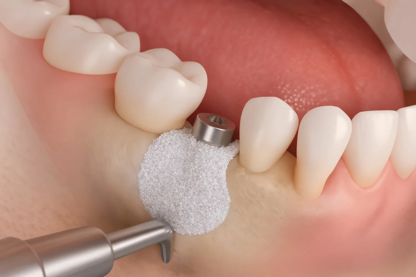 Bone regeneration and grafting procedures for dental implants