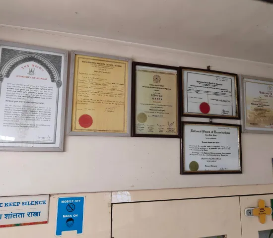 Certificates of Dr. Jayshree Talele, Thane.
