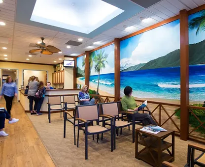 Reception area