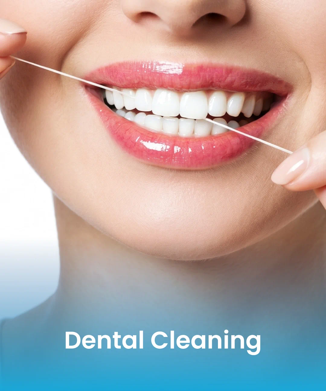 Professional dental cleaning treatment