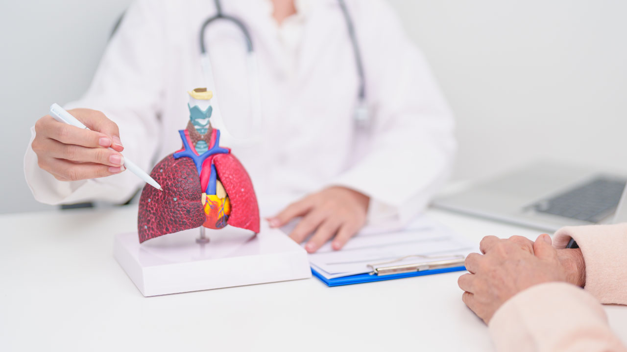 Image showing inflamed lungs