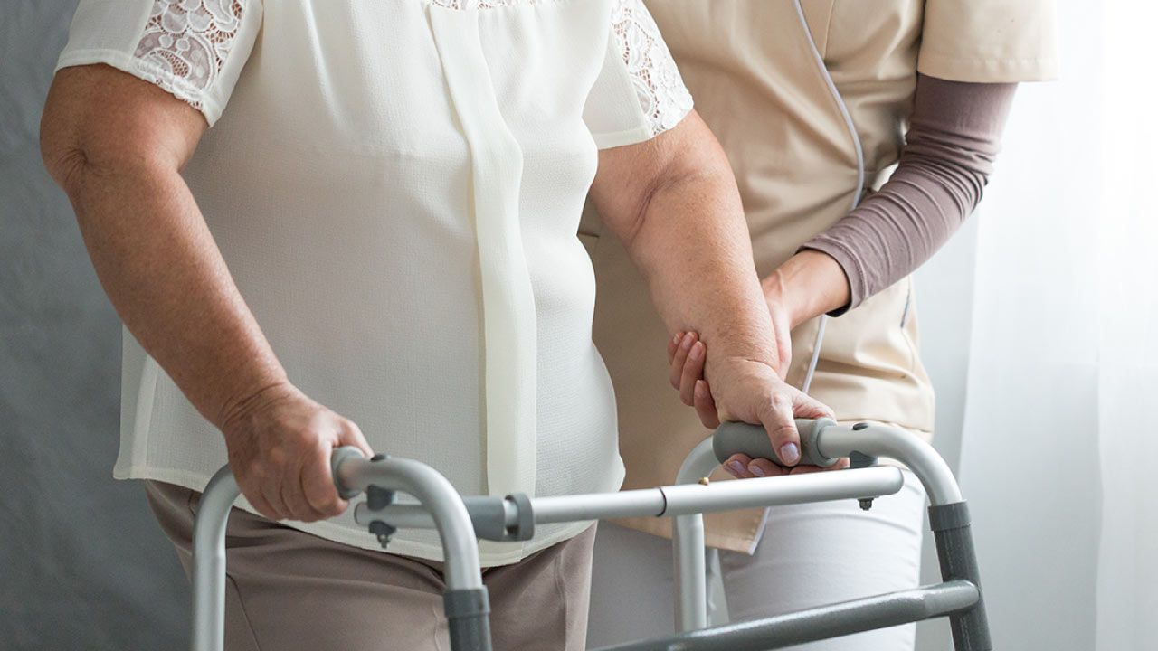 Elderly Patient With Hip Injury Support