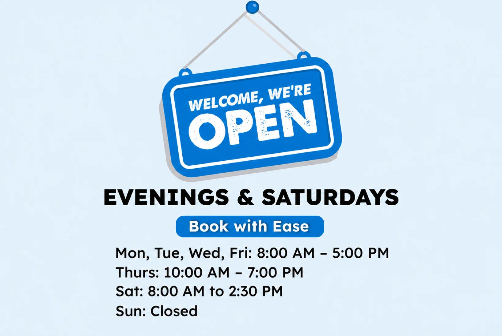 Dental office hours and appointment availability