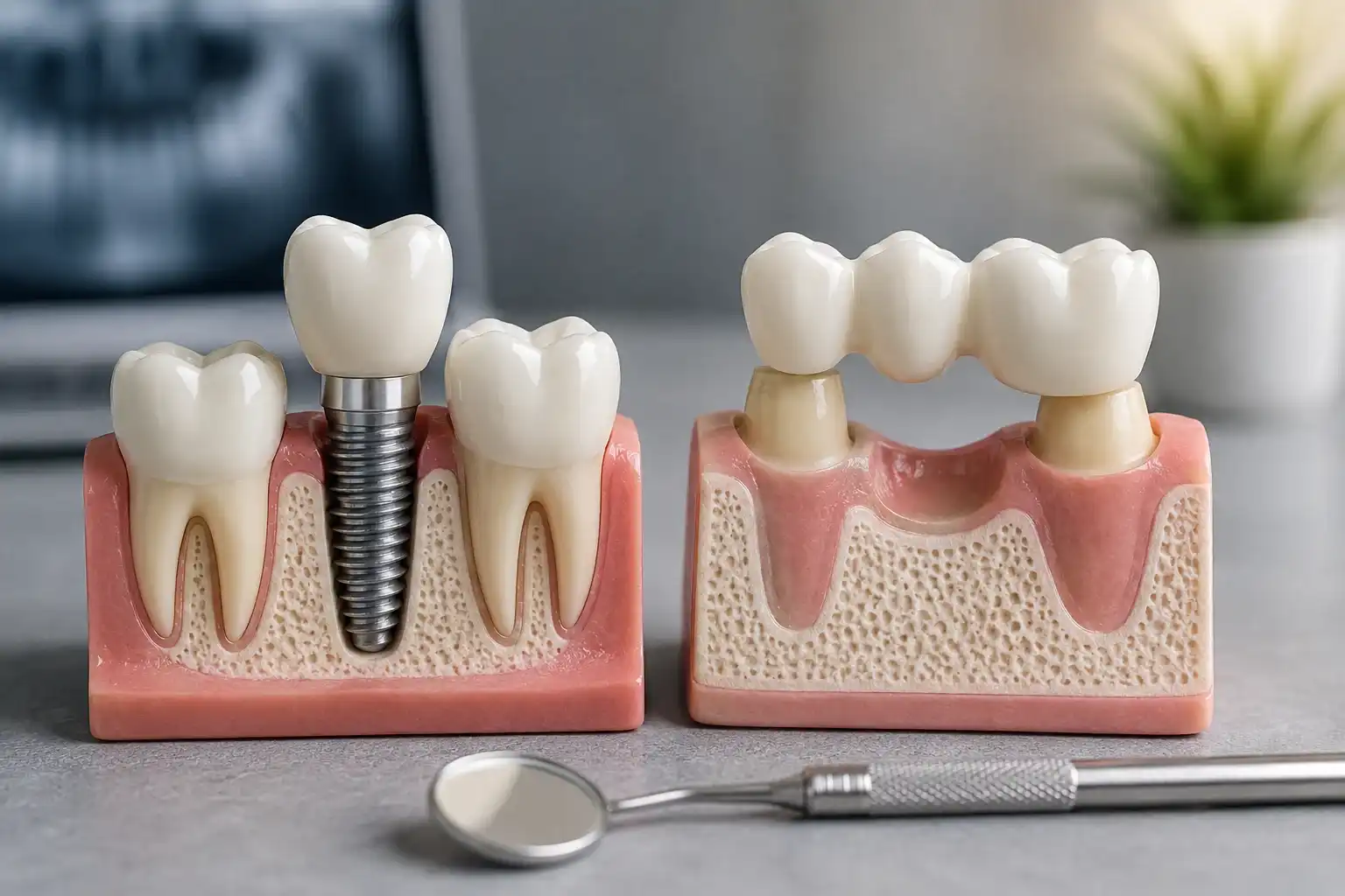 Dental Implant vs Dental Bridge